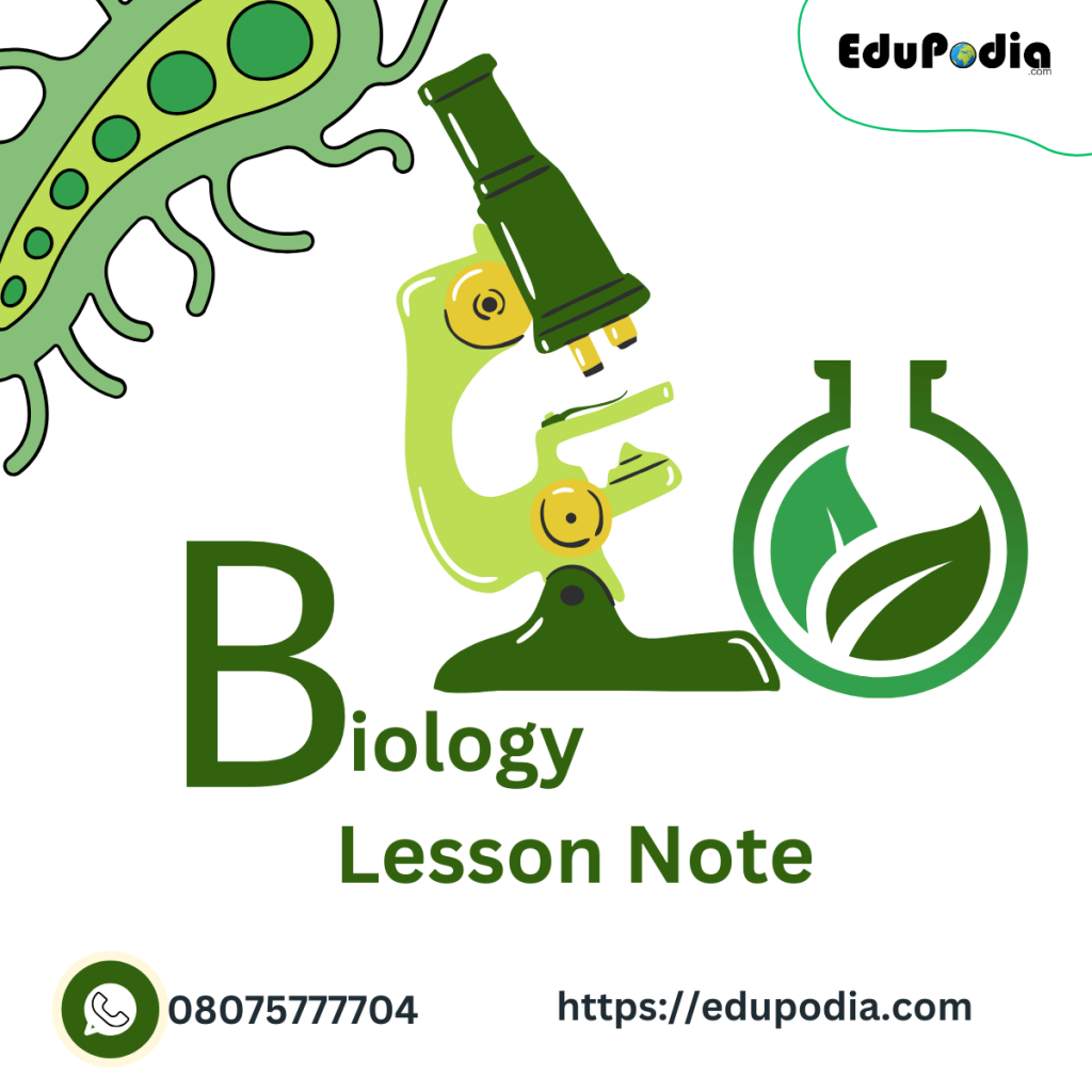 Complete SS1 Biology Lesson Notes and Plans