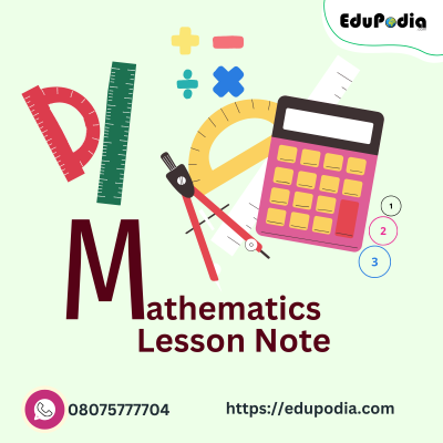 Mathematics Lesson Note