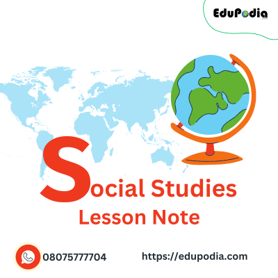 Social Studies Lesson Note